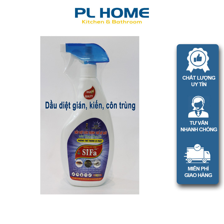 Chai Xịt Diệt Côn Trùng Sifa Phòng Trừ Gián Kiến Mối Mọt Mạt Mùi Thơm Hoa Cỏ Thảo Mộc