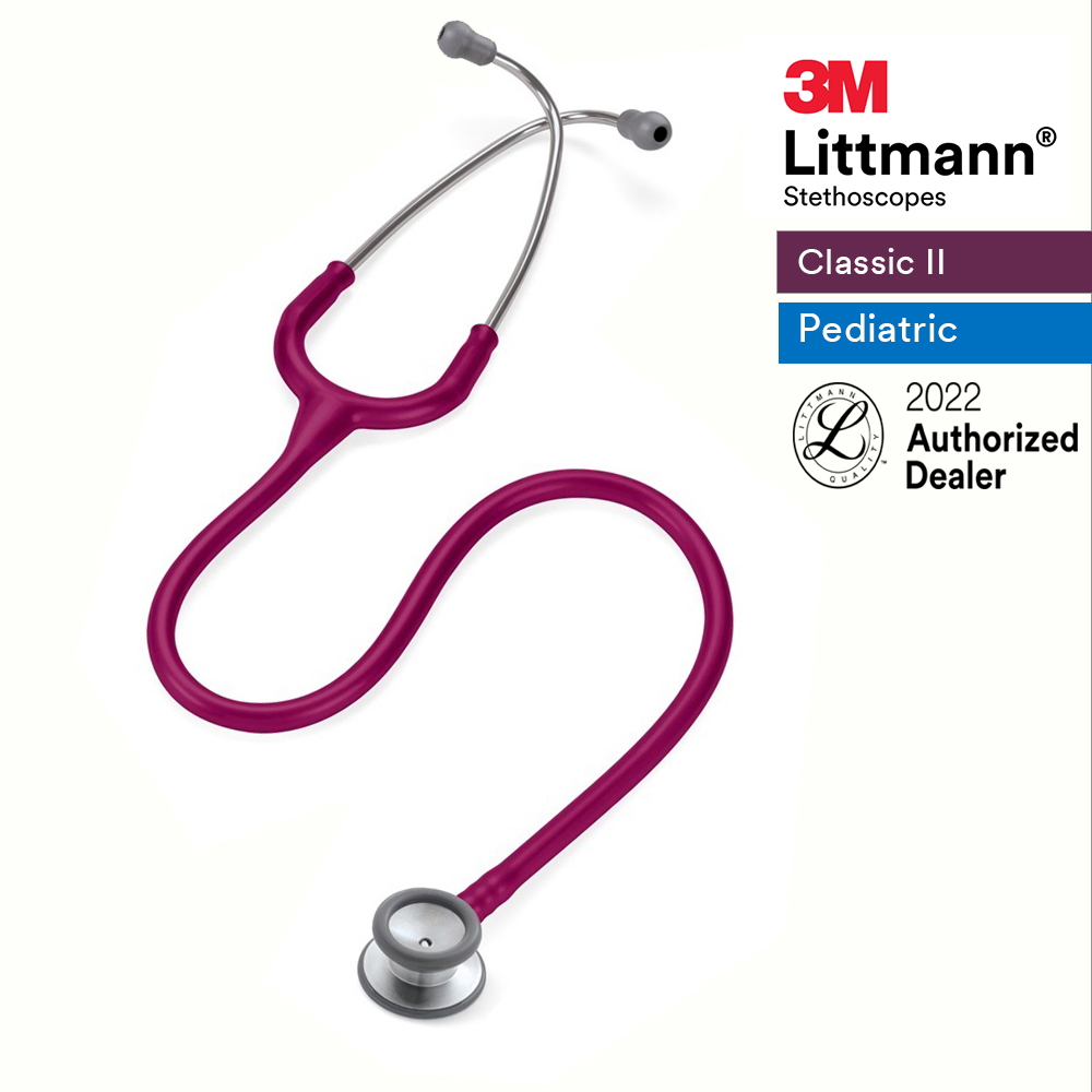 3M™ Littmann® Classic II Pediatric Stethoscope, Raspberry Tube, 28 inch, 2122 Lazada PH