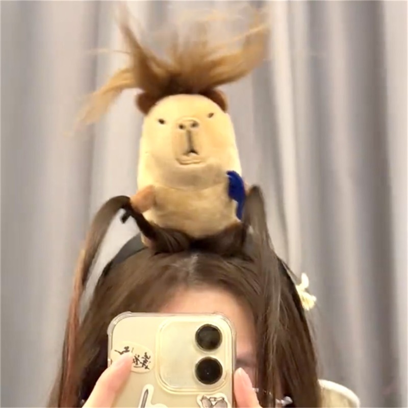 Capybara Kids Plush Headband Capybara Shape Cosplay Hairband Plush Hair ...