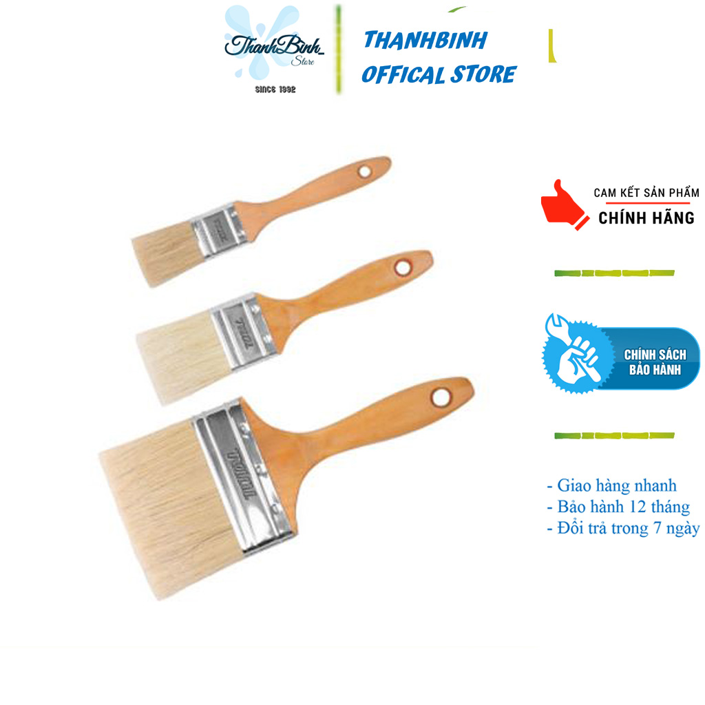 Chổi quét sơn cán vàng đủ kích cỡ- hàng chất lượng