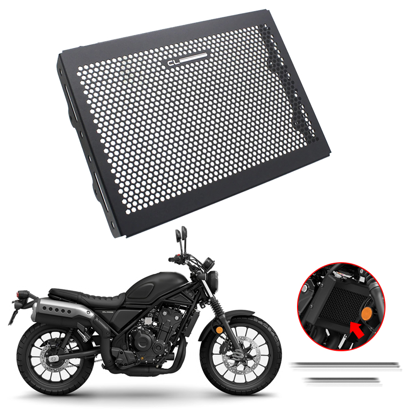 【ZAKA ZAKA】 Motorcycle Radiator Grille Guard Cover Protector for Honda Rebel CMX500 CMX300 CM250 CL250 CL300 CL500