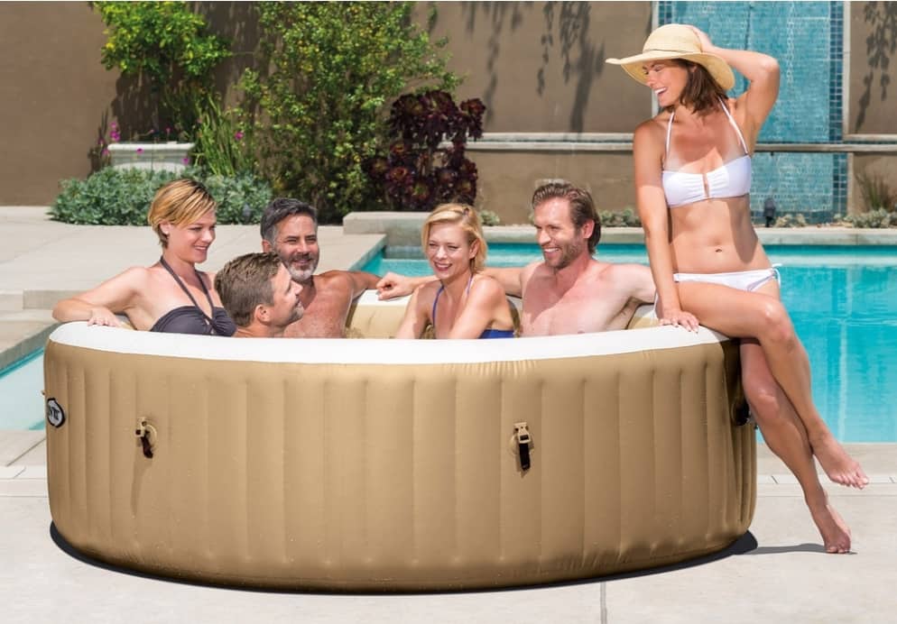 SwimHappy INTEX PureSpa Bubble Massage Portable Hot Tub Latest