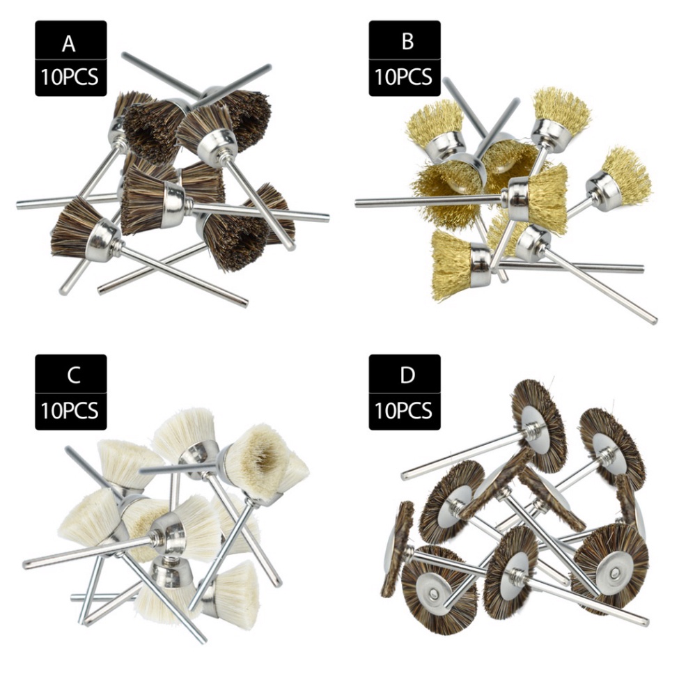 Bộ 10 Đầu Bàn Chải Đánh Bóng Răng 2.35mm