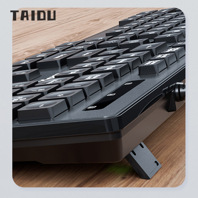 Computer keyboard desktop game office typing home notebook external silent wired chocolate film keyboard