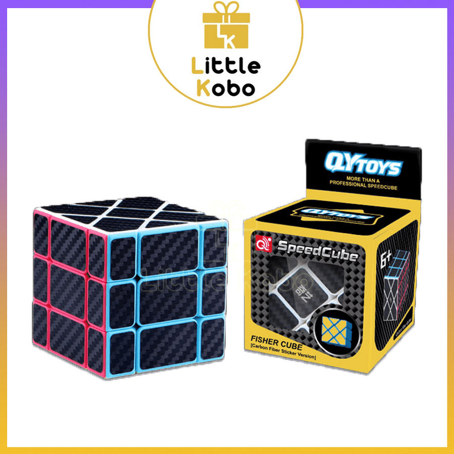 Rubik Fisher Carbon QiYi Rubic Cacbon Fisher Cube Biến Thể Đồ Chơi Trí Tuệ Trẻ Em Phát Triển Tư Duy - Little Kobo