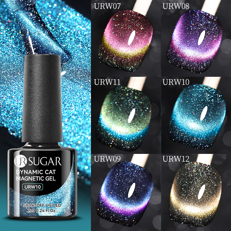 UR%20SUGAR%207ml%20Cat%20Magnetic%20Gel%20Nail%20Polish%20Semi%20Permanent%20Dynamic%20Glitter%20Reflective%20Nail%20Gel%20Soak%20Off%20UV%20Gel%20Nail%20Art%20Varnish%20-%20Image%204