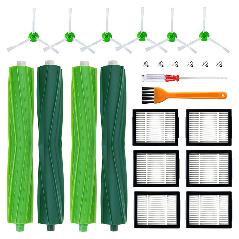 Replacement accessory kit for irobot roomba e, i, & j series i7 i7+ i2 i3 i3+ i4 i4+ i6 i6+ i8 i8+/plus j7 j7+ e5 e6 e7