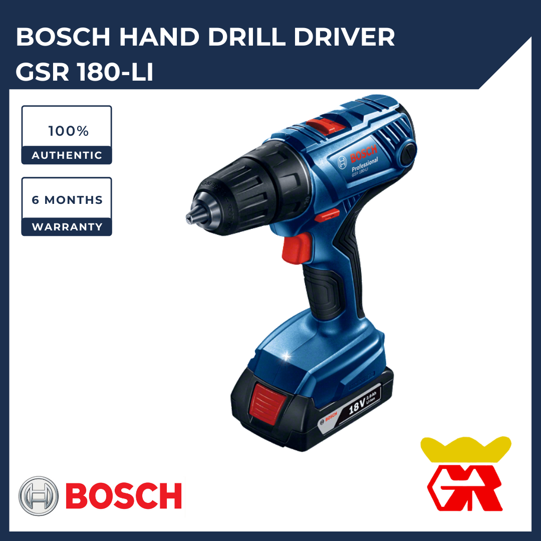 Bosch Cordless Hand Drill Driver GSR 180 LI Lazada PH