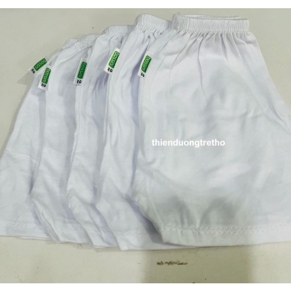 Quần Cotton Ngắn Trắng Bossini cho bé từ sơ sinh
