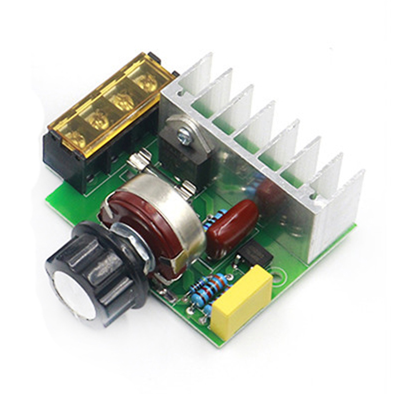 4000W 220V AC SCR Voltage Regulator Dimmer Thermostat Electric Motor Controller