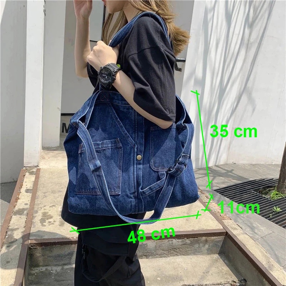 Túi Xách Vải Jeans Thời Trang Cho Nữ