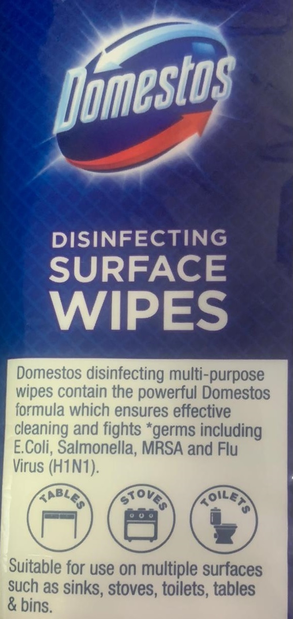 Domestos Disinfecting Surface Wipes Antibacterial TRIOPACK Lazada PH