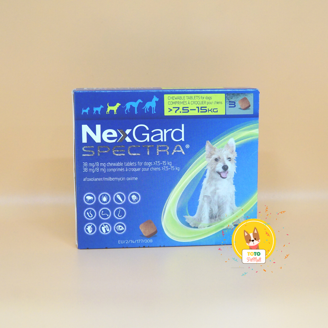 1 viên Nexgard Spectra trị nội ngoại kí sinh trùng trên chó thumbnail