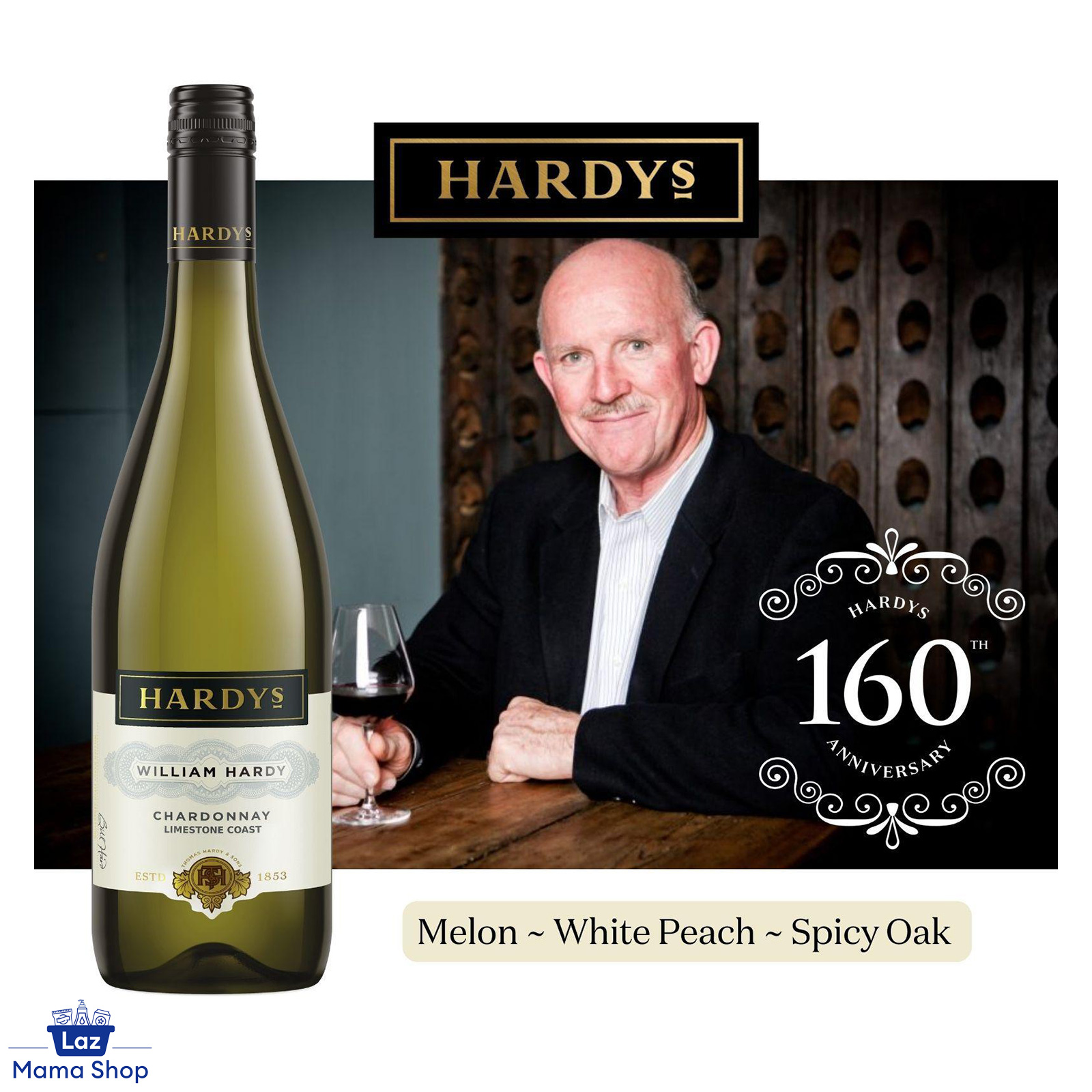 Hardy's Singapore Merlion 白ワイン 750ml HARDYS William Hardy Limestone Coast Chardonnay White Wine (Laz