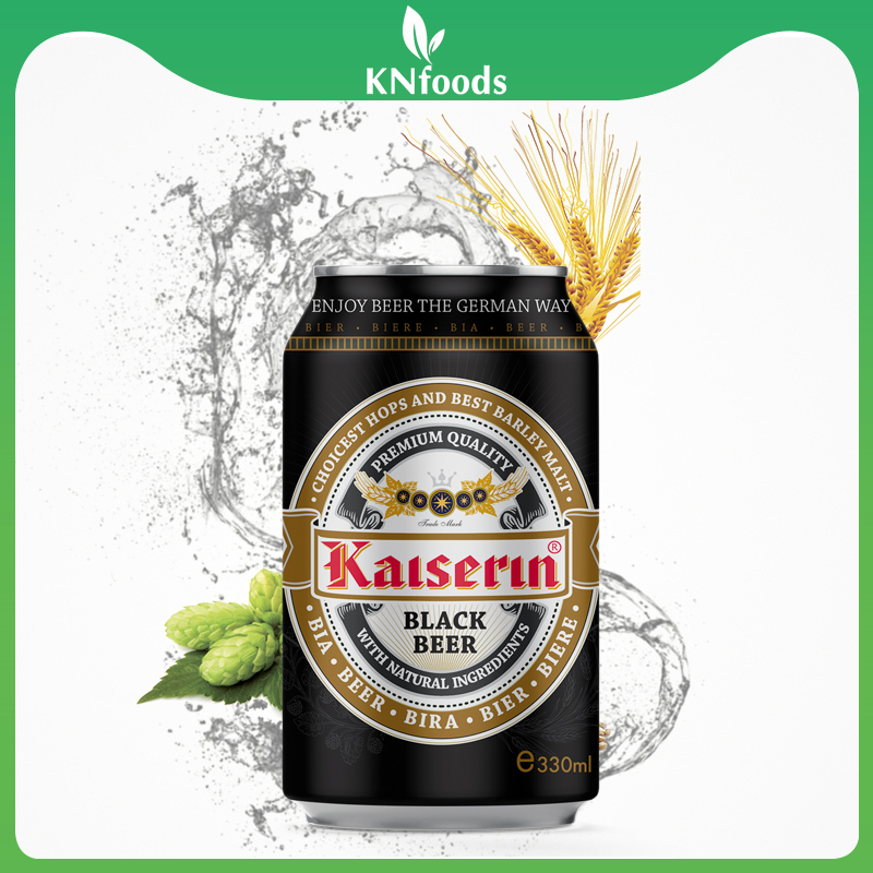 Thùng 24 lon bia KAISERIN Black (330ml)