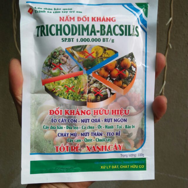 Men vi sinh EM nấm tricho - chế phẩm ủ phân trichoderma bacillus 100Gram