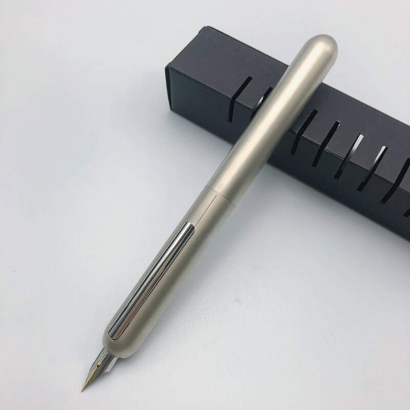 Luxury LM Focus 3 Fountain Pen Black Titanium Dialog Series 14K Tip Ink Pen Stationery School&Office Supplies Writing Pen