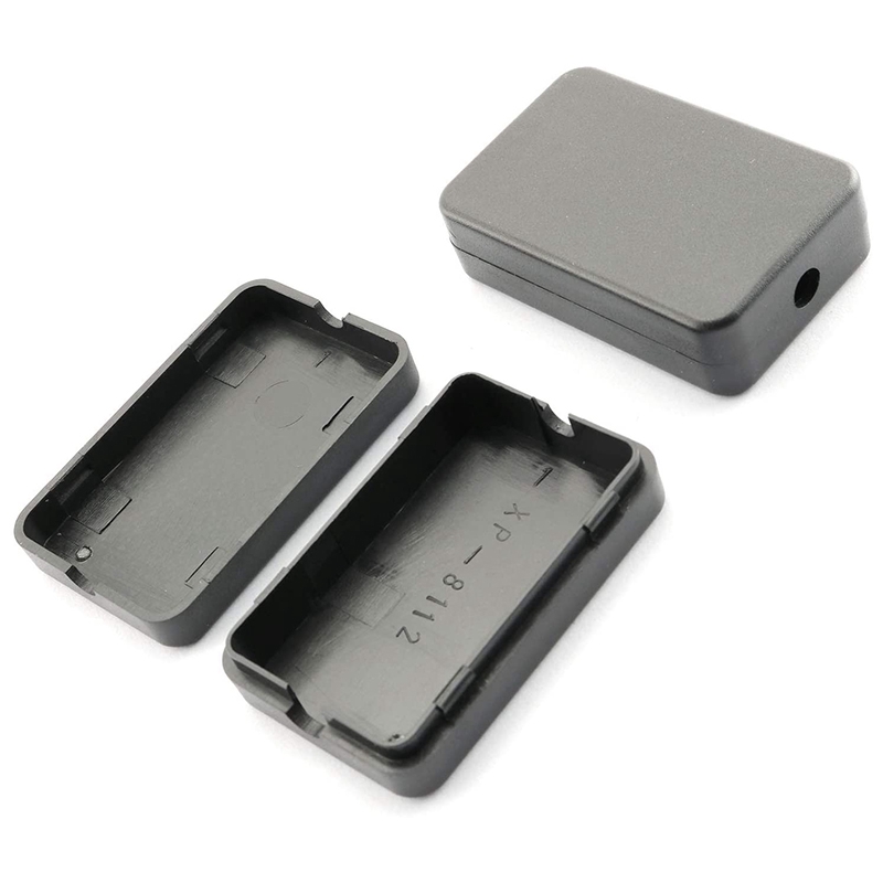 Electrical Junction Box 4PCS Electric Plastic Black Waterproof Project Junction Case 2.16X1.38X0.59 Inches(55X35X15mm)