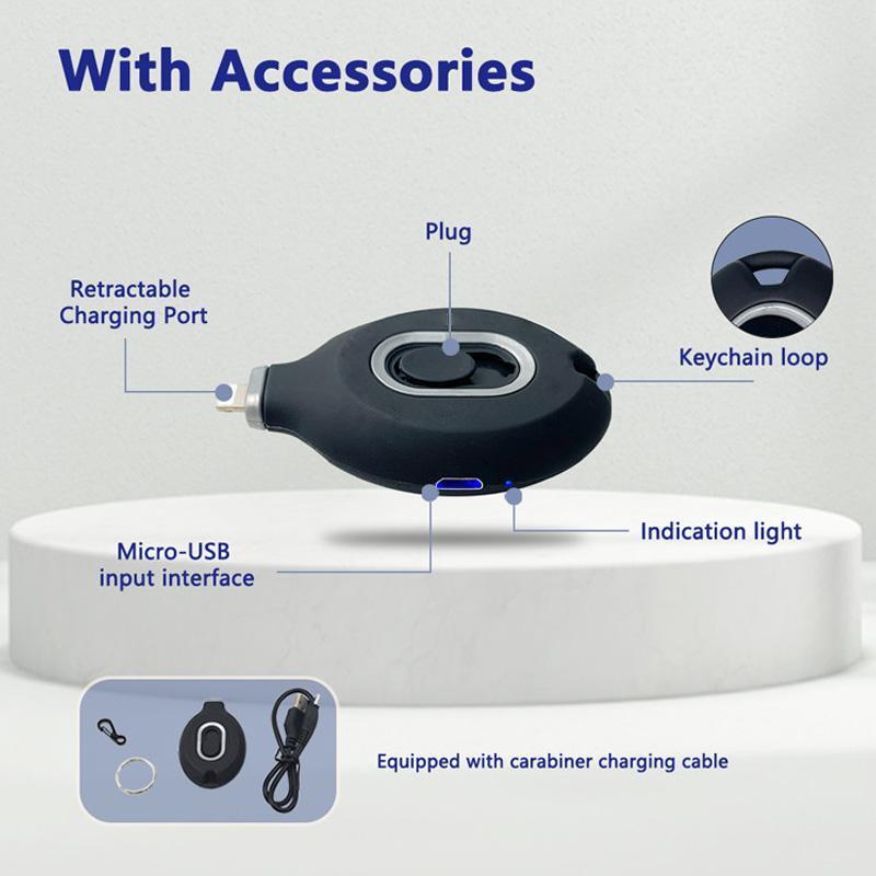 Power Pod Portable Phone Charger Emergency Phone Charger Mini Battery Pack, Fast Charging Backup Power Bank. 