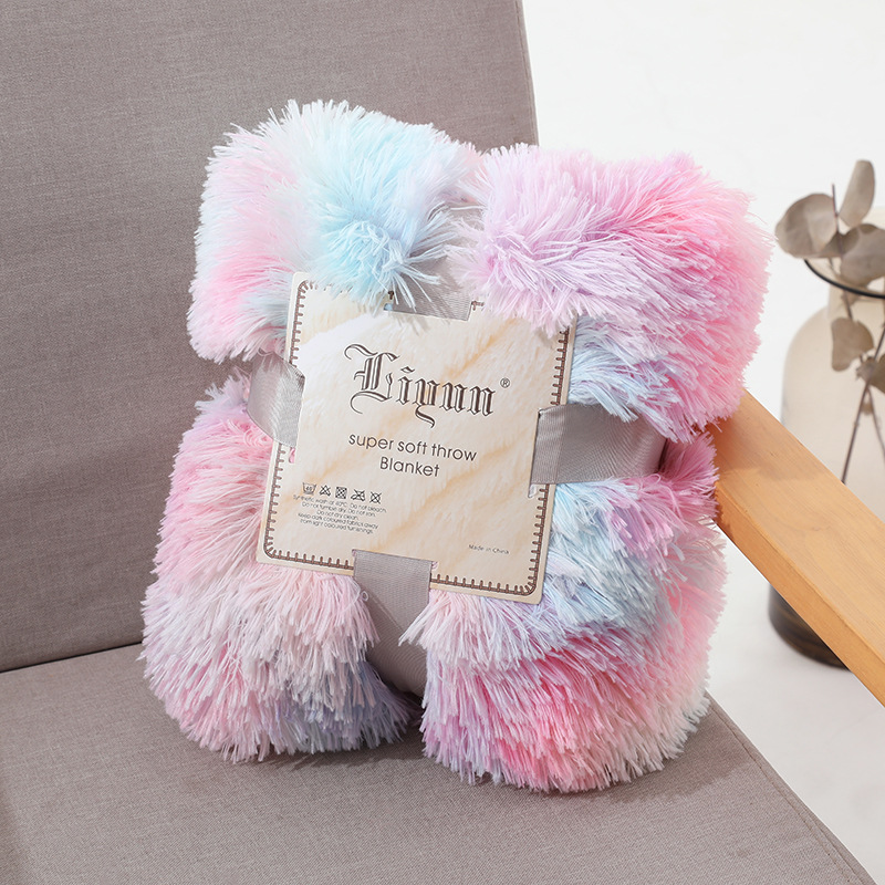 Summer office ins-style blanket velvet blanket home single Internet celebrity nap sofa blanket wedding gift blanket.
