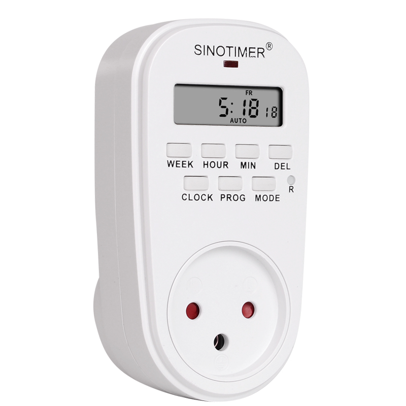 Plug Socket Clock 【InnovateWorld】IL Plug Outlet Electric Digital Time Control 7 Day ...