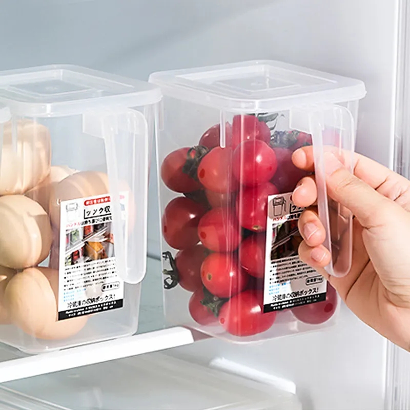 Tủ lạnh cửa bên lưu trữ hộp thực phẩm rau quả trứng tươi Túi đựng đồ có quai xách hộ gia đình hộp đựng tủ lạnh nhà bếp