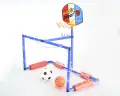 UNITED SPORTS 2-in-1 Aquatic Water Basketball and Football Stand, Water Game Sports Series, Swimming Pool Basketball and Football Kids Game Toys. 