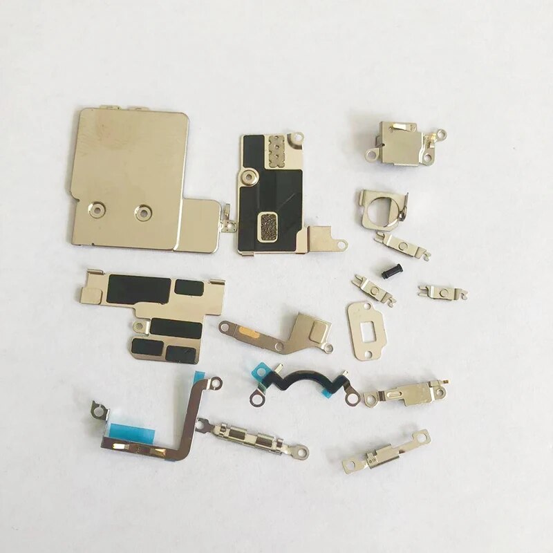 Full Set Metal Plate Parts For iPhone 13 12 11 Pro Max X XR XS MAX Complete Full Internal Bracket Shield Plate Replacement Parts.
