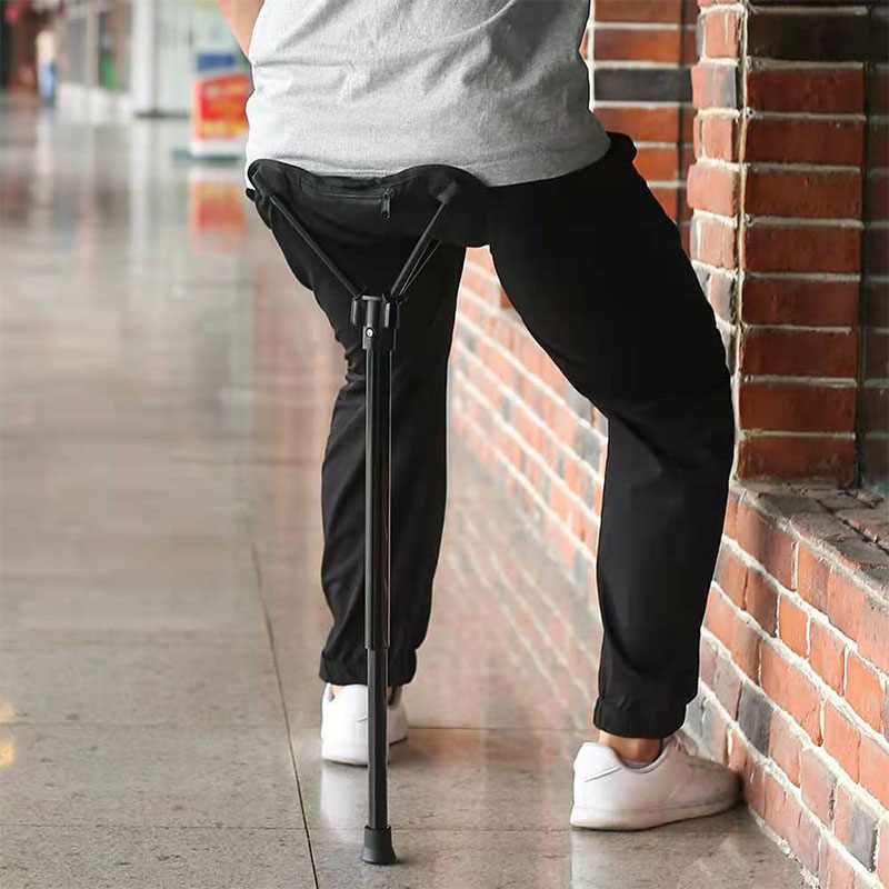 LOCO FISH Outdoor telescopic stool Portable subway queuing artifacts with folding stool seat fishing telescopic chair stools