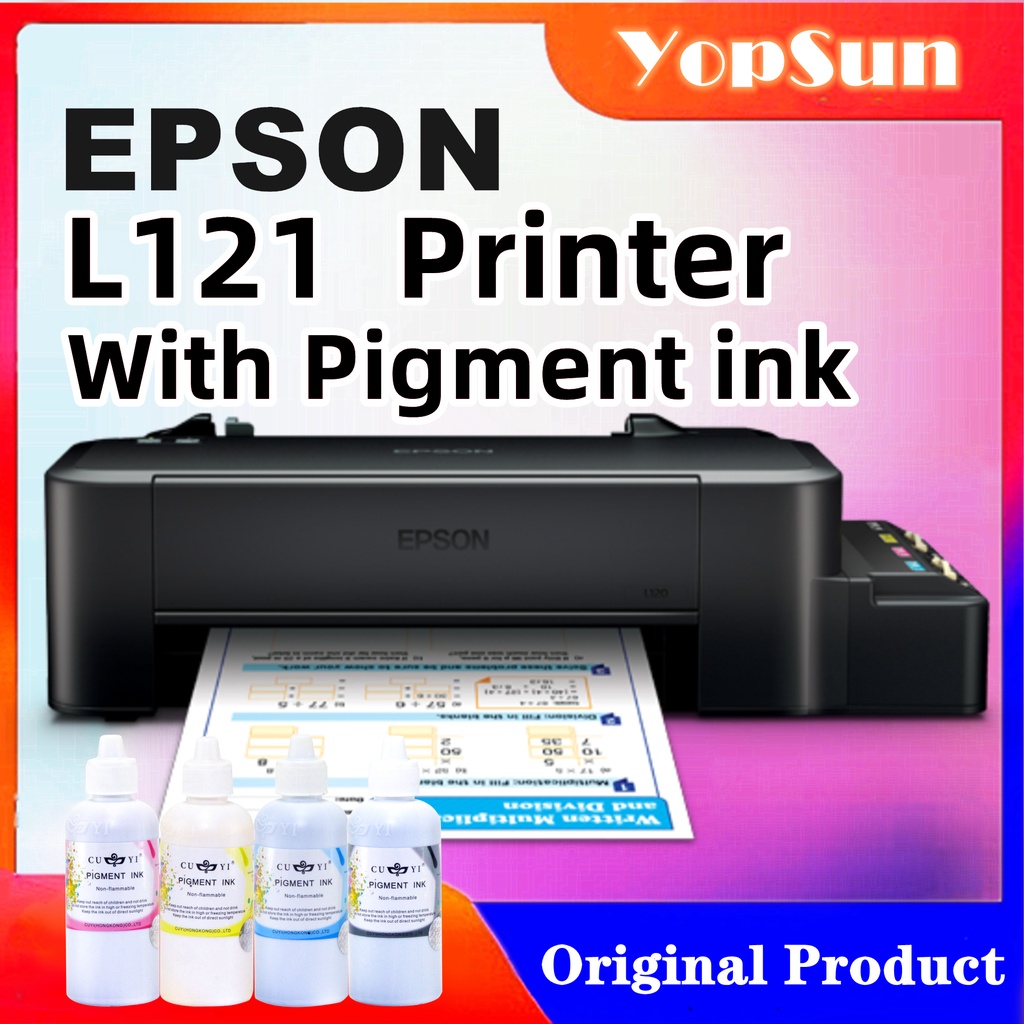 EPSON L121 Inkjet Printer With Pigment Ink Inktank System | Lazada PH