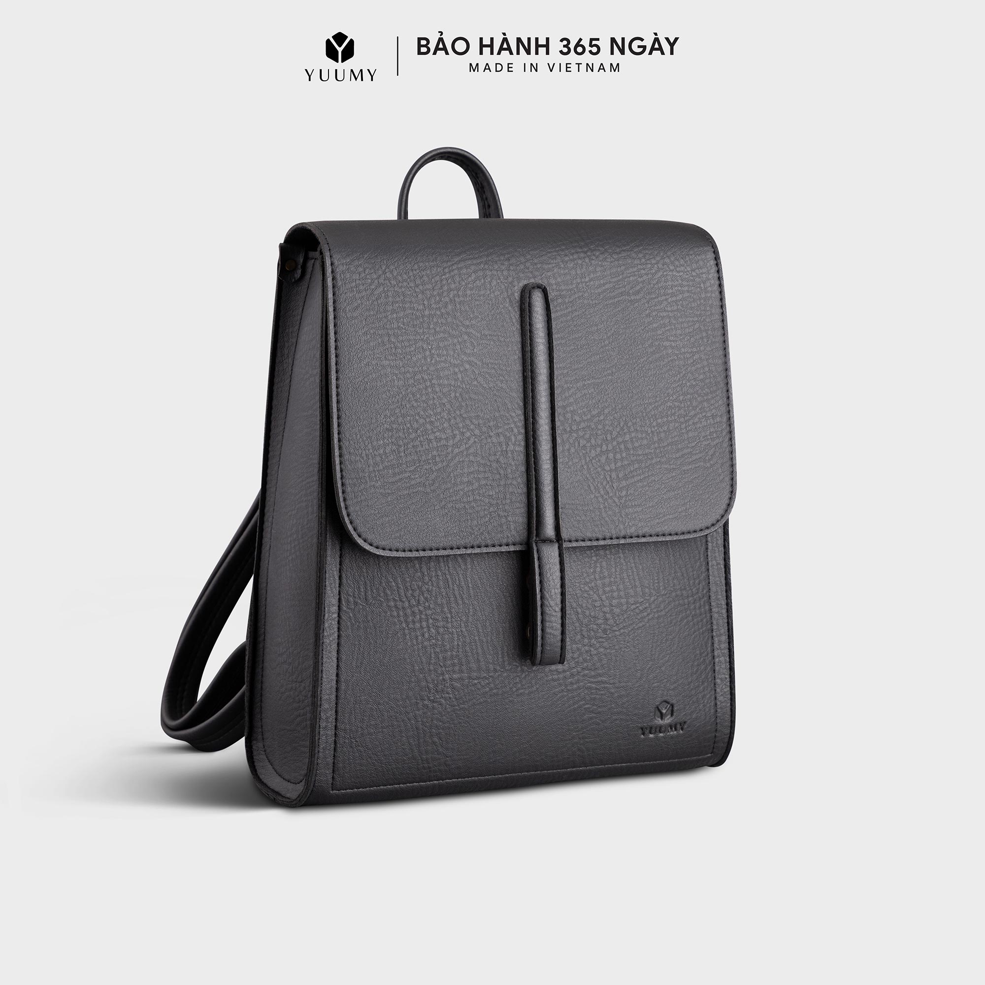 Balo Yuumy (Thời trang nữ nắp gập tiện lợi cỡ trung - Balo da Seasand YBA71)