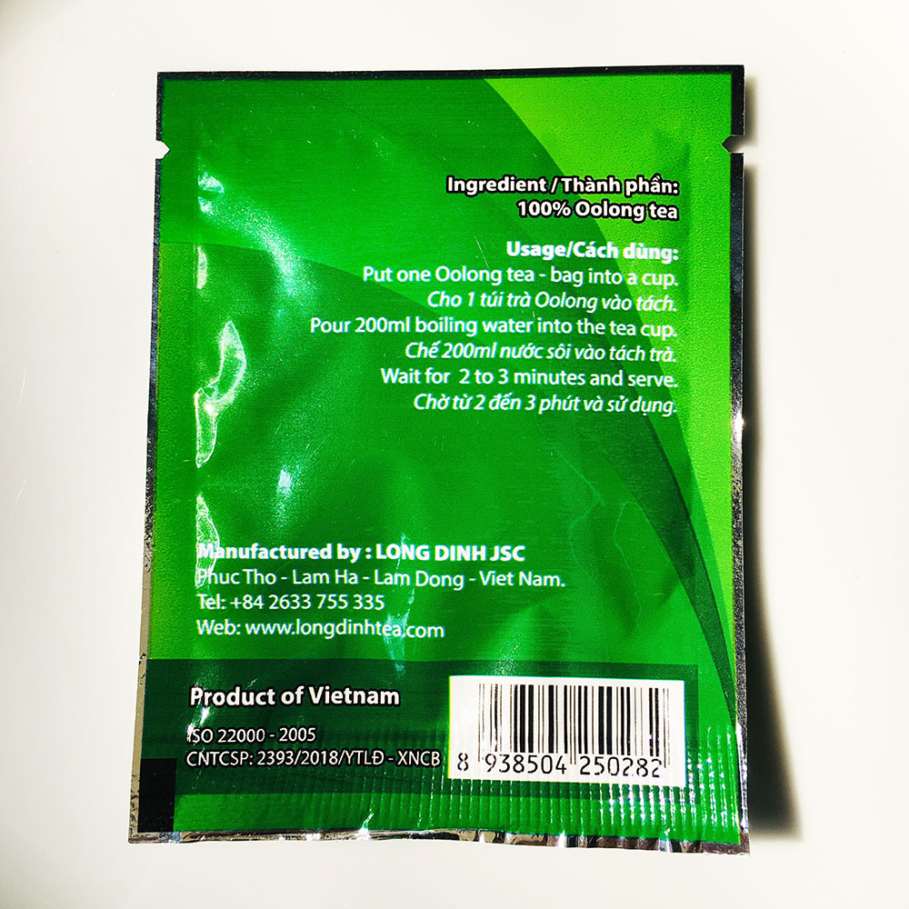 Trà Ô Long túi lọc tép 2 gram Long Đỉnh