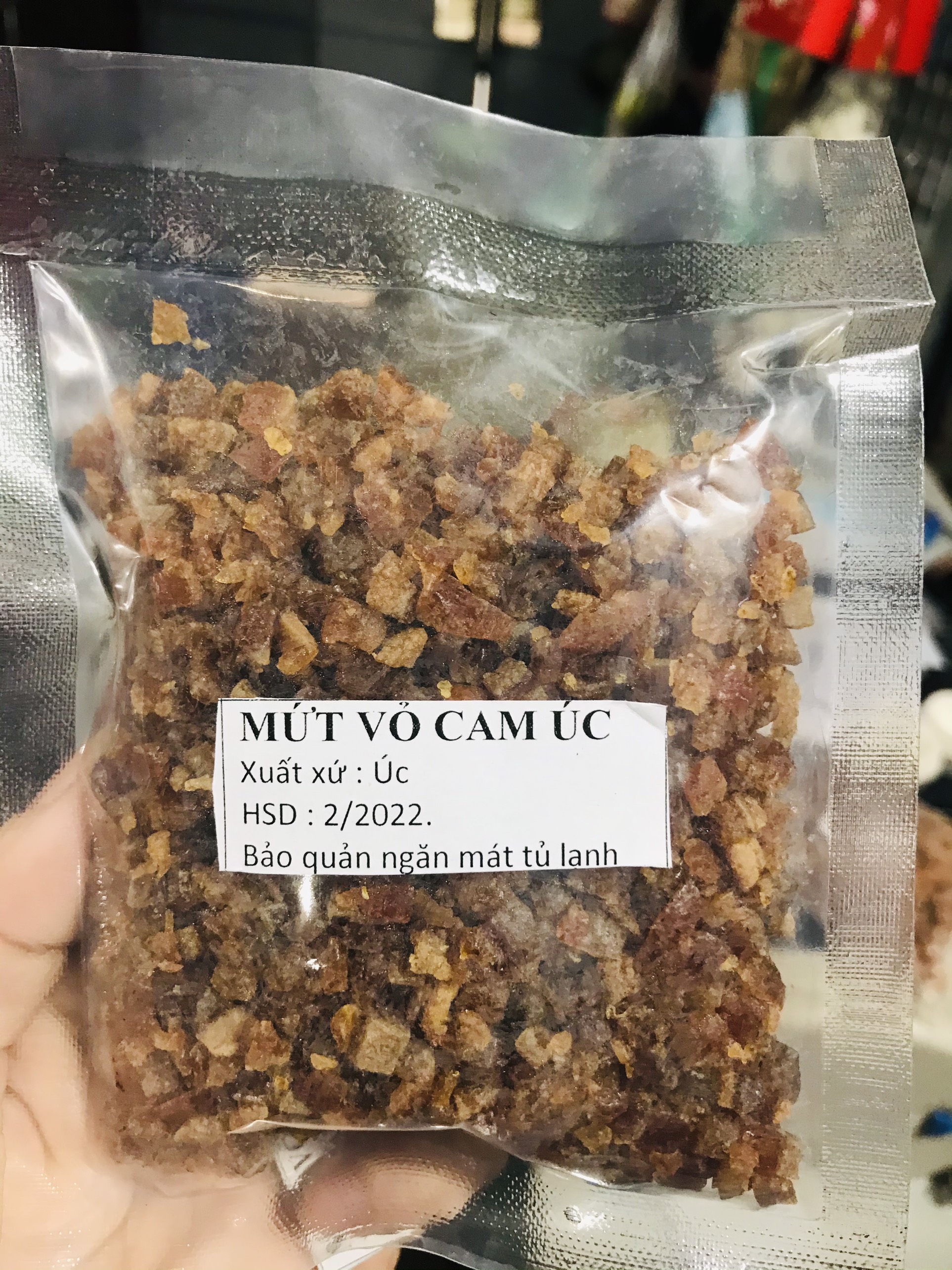 Mứt vỏ cam úc ít đường 100g