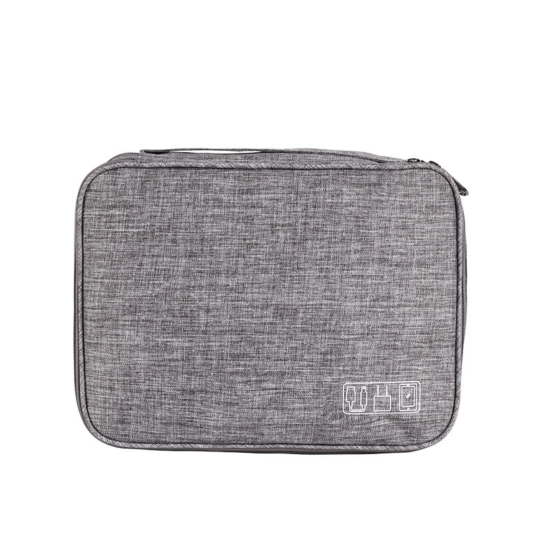 Multifunctional electronic storage bag Polyester material Data cable storage bag Large-capacity waterproof storage bag Portable cosmetic storage bag Organize the storage bag Multifunctional bag Waterproof bag washing bag