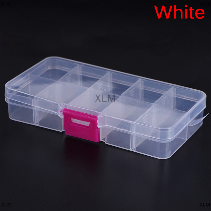 Xlm towering hộp đựng đồ trang sức có thể điều chỉnh 10 ngăn bằng nhựa pride hộp đựng hạt sắp xếp thủ công