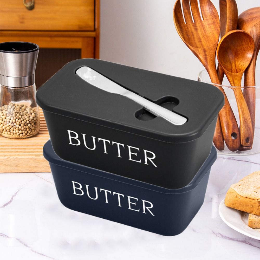 Multi-functional Plastic Butter Container Rectangular Food Grade Butter ...