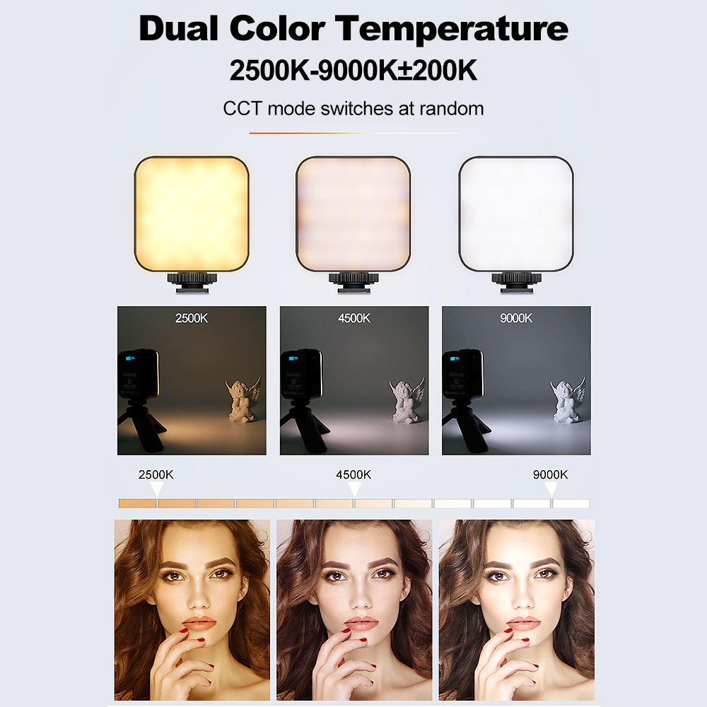 49 led selfie shutter rechargeable light 3 lighting modes mobile phone portable mini fill light for iPhone mobile phone laptop Snowfish