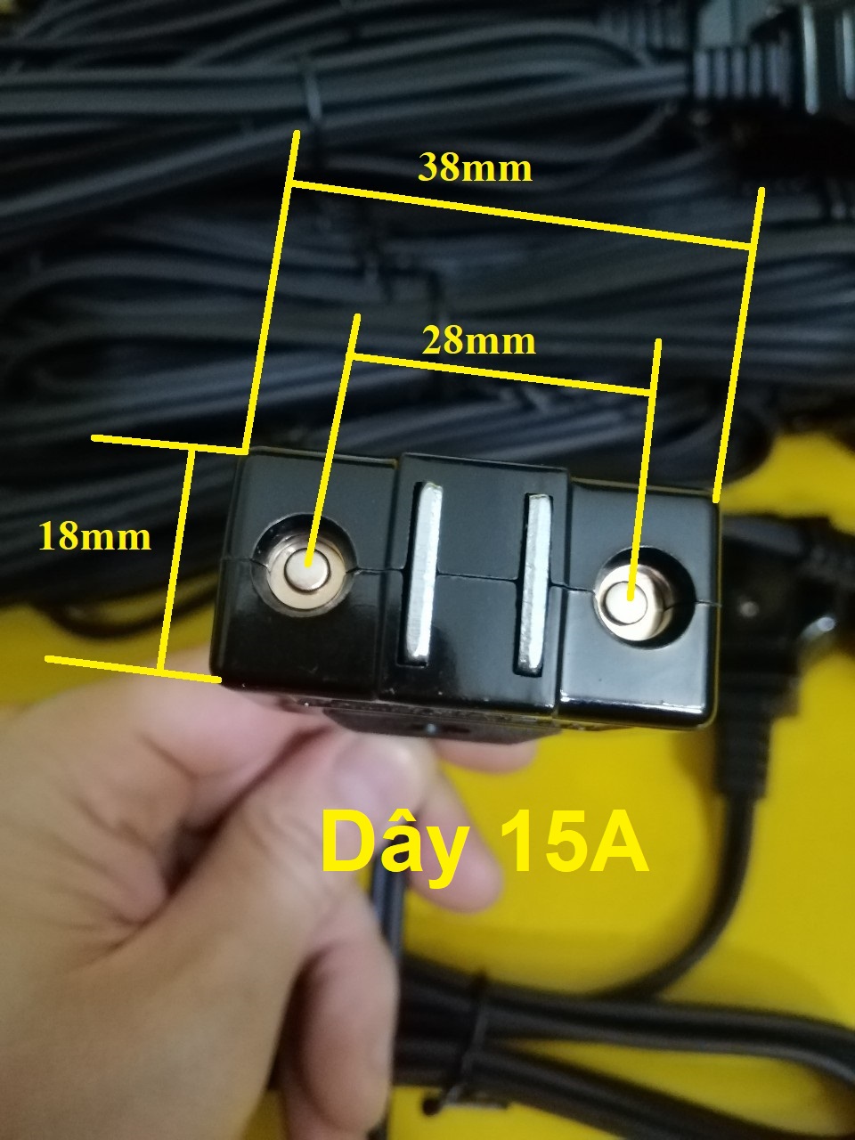Dây hít nam châm 15A - 125V (dây bếp từ, bình thủy, bếp nướng, bếp lẩu... nội địa Nhật)