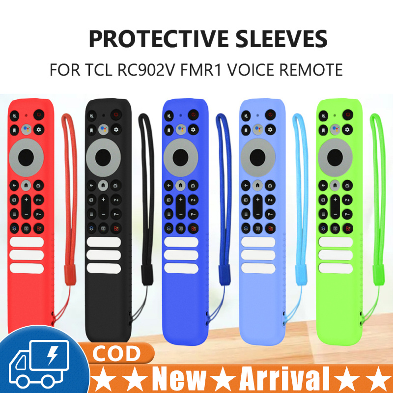 Silicone Remote Protective Case Replacement Controller Sleeve With Lanyards Compatible For TCL RC902V FMR1 Remote Controls