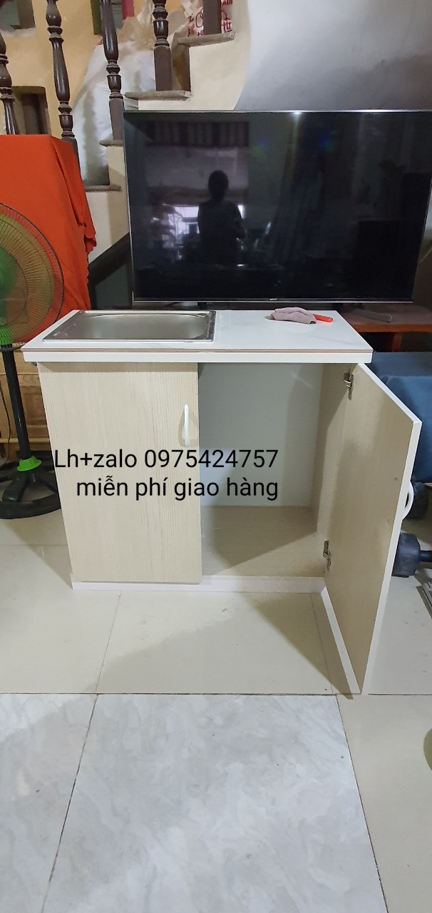 tủ bếp mini sẵn bồn nhựa đài loan
