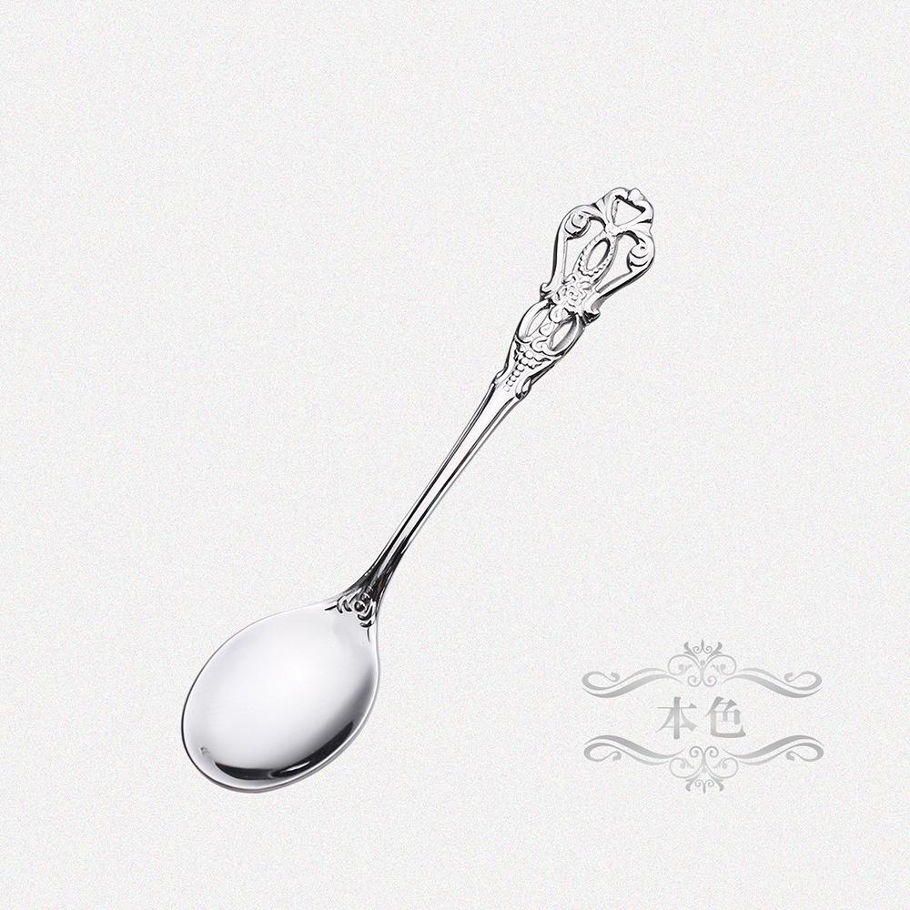 1-4pcs Gold Stainless Steel Spoon Fork Luxury Dinnerware Ice Afternoon Tea Kitchen Dessert Tableware Silverware Gift