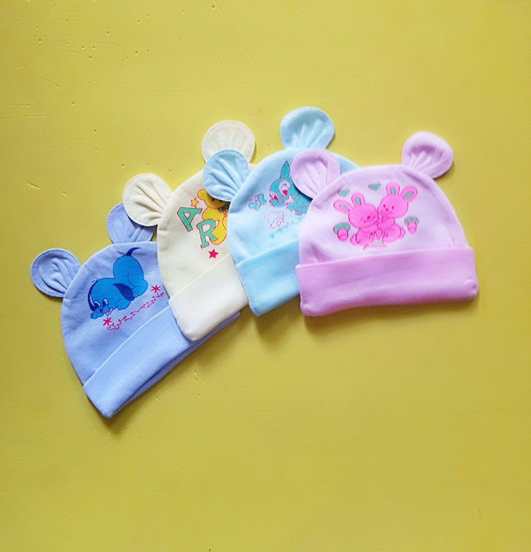 Nón chất vải cotton thoáng mát,mềm mại cho bé sơ sinh