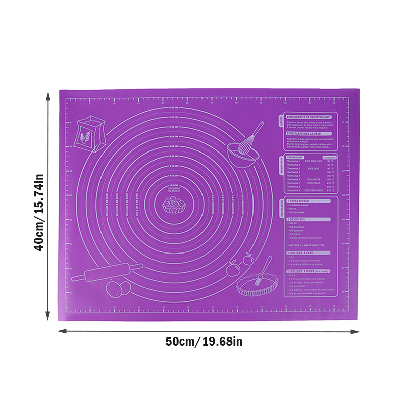 Silicone Cake Sheet Liner Baking Mat Non Stick Rolling Cut Dough