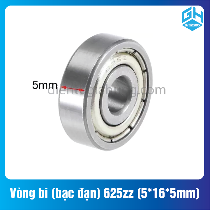 Combo 2 cái Vòng bi (bạc đạn) 625zz (5*16*5mm)(1 cặp)