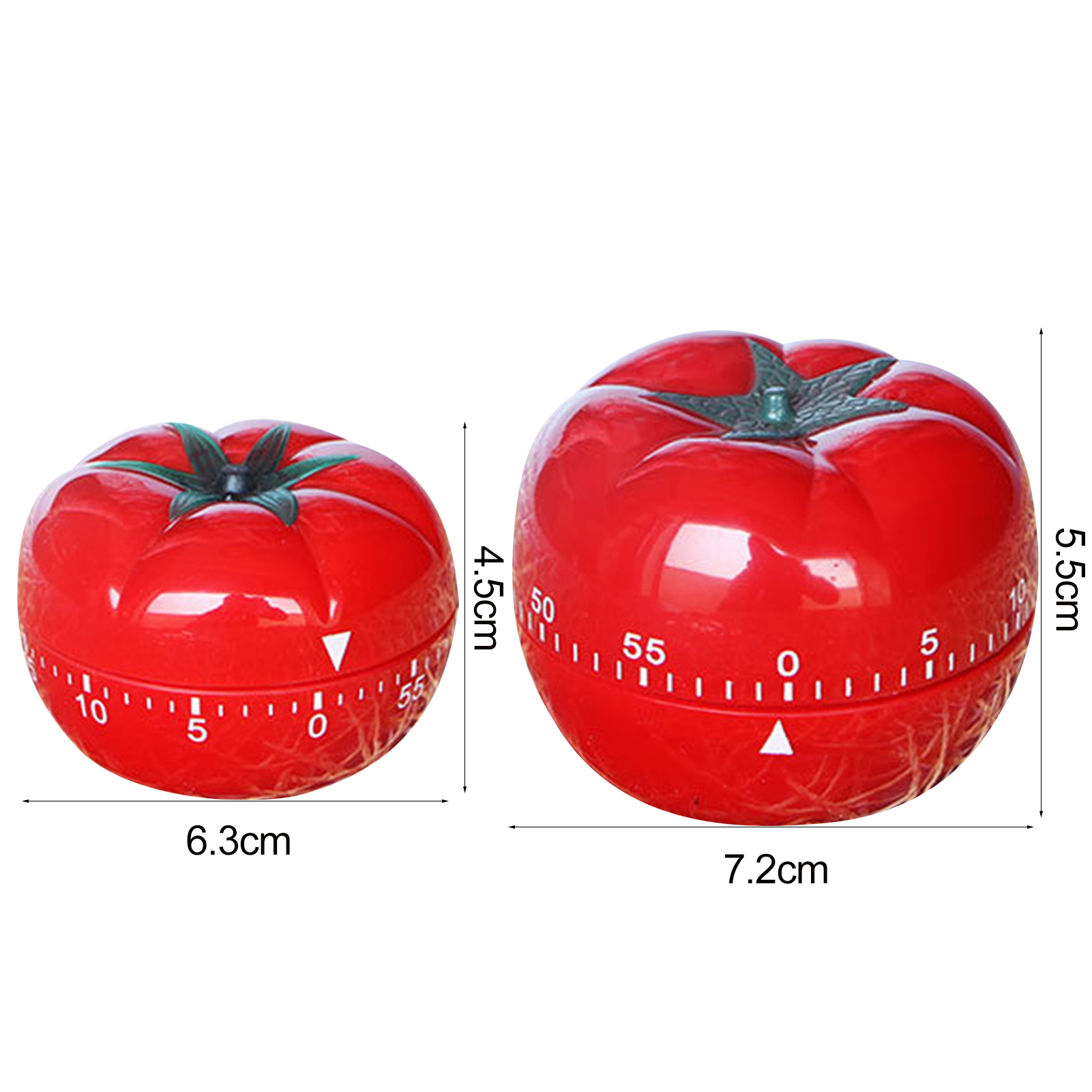 Mechanical Timer Office Cute Timer Kitchen Timer Cute Tomato Shape 1-60 Minute Countdown Mechanical Alarm Clock for Cooking Baking and More