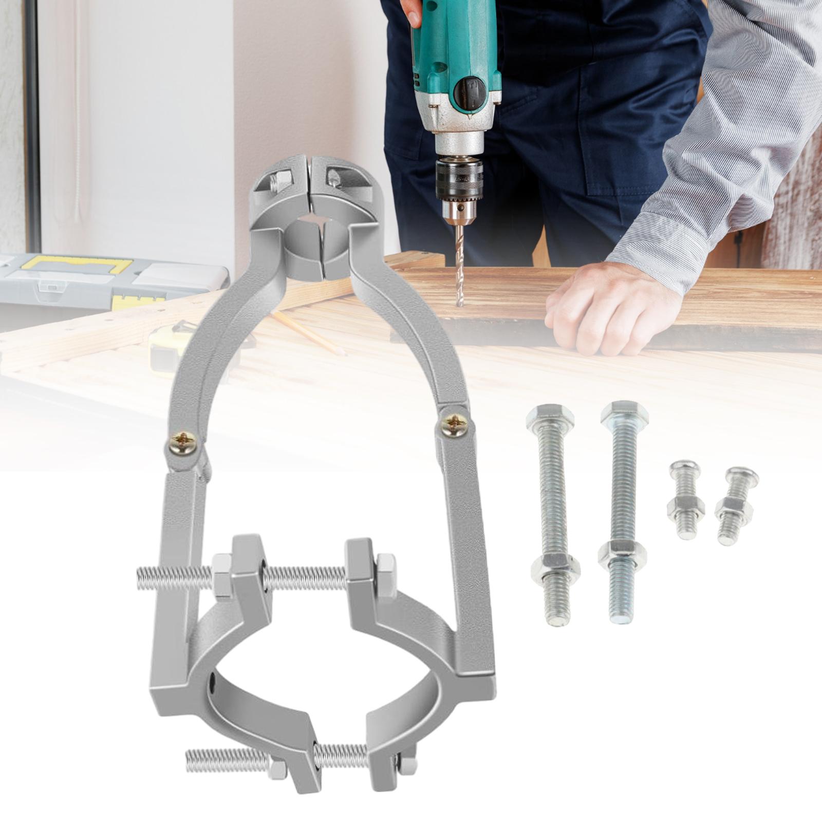 Fityle Square Hole Drill Bit Adapter Fixing Bracket Durable Bench Drill Press Converter Joint Mortiser Bit for Drill Machine Accessory Drill Press
