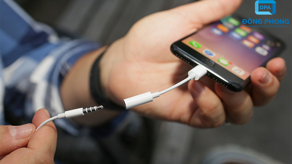 Jack Chuyển Cổng Lightning Sang 3.5mm iPhone Zin Bóc Máy