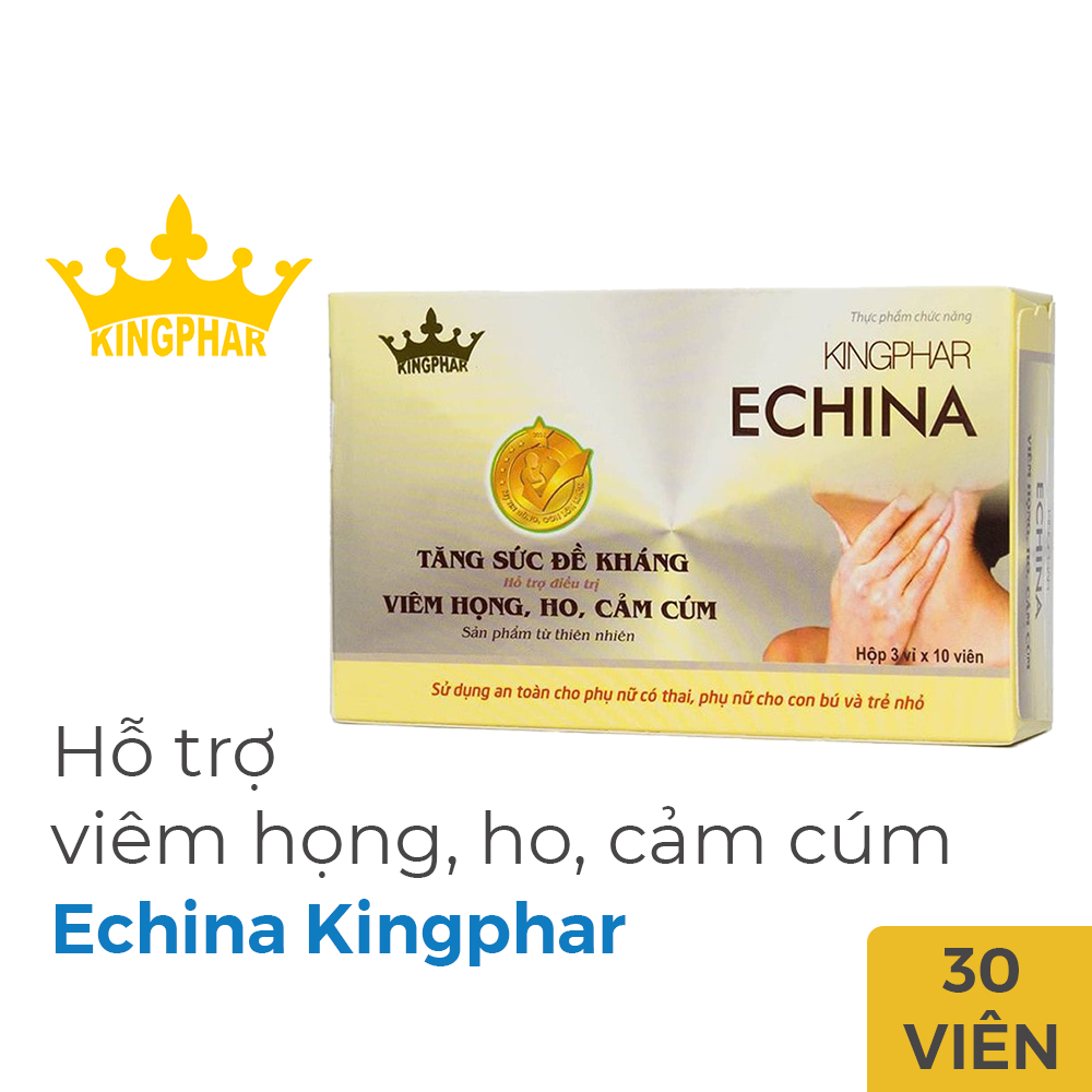 Combo 2 hộp Viên uống Echina kingphar - Hỗ trợ làm giảm cảm lạnh , cúm