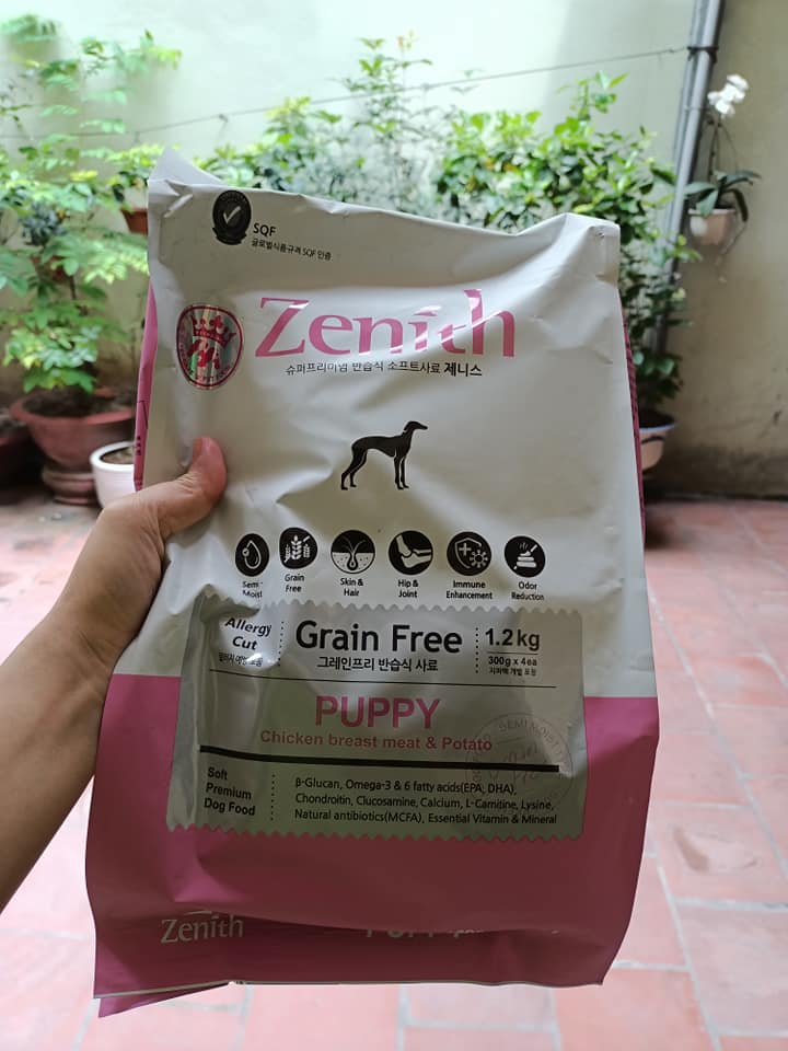 Thức ăn hạt mềm cho chó con Zenith