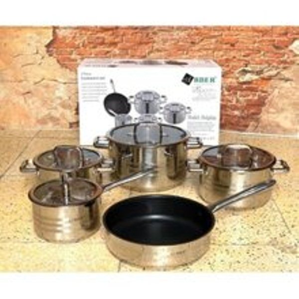 Bộ nồi inox cao cấp 5 món Arber Dolphin